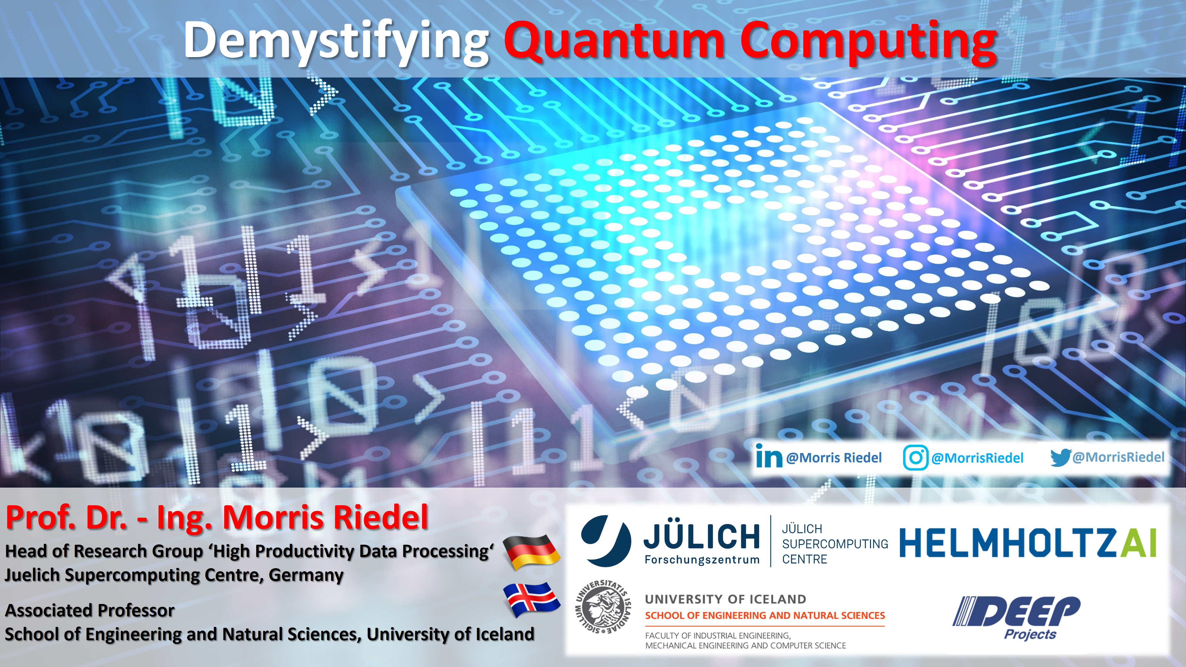 Demystifying Quantum Computing Morris Riedel